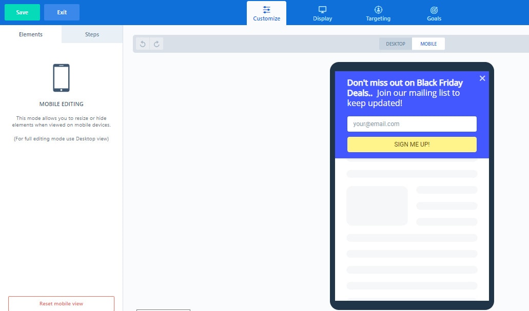 Convertbox mobile live view