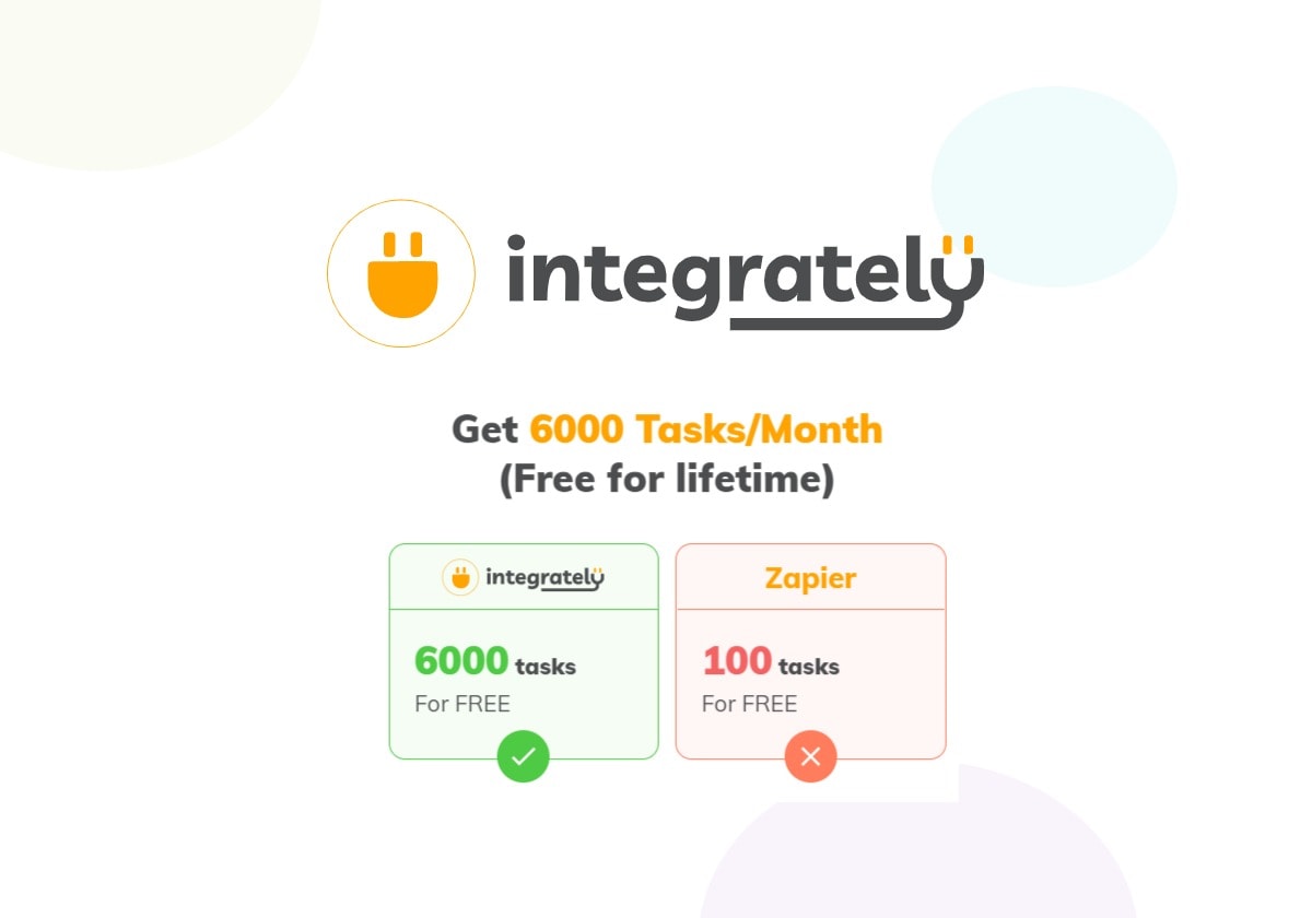 Integrately Lifetime free tasks