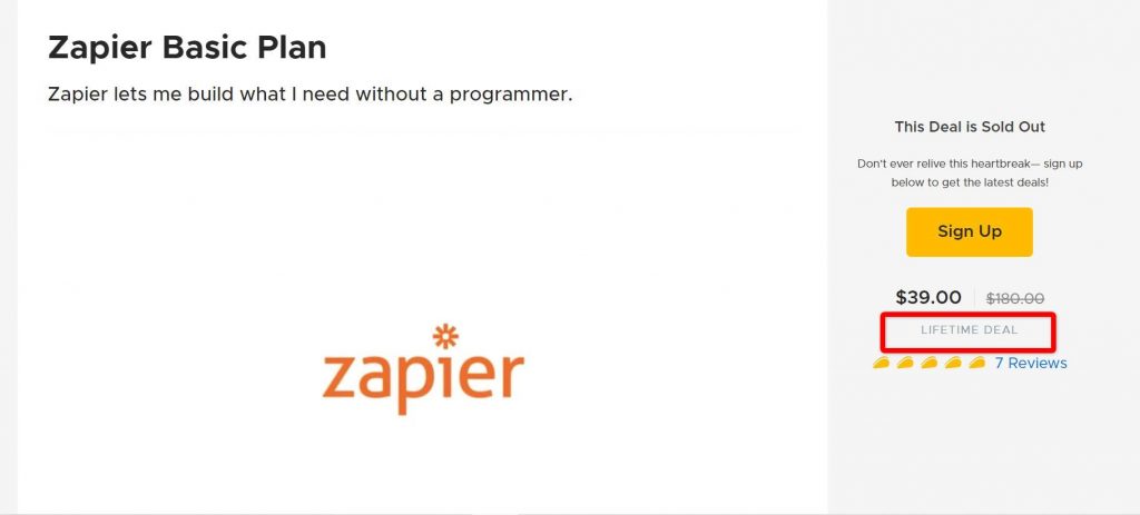 Was there ever a Zapier lifetime deal ? 10 Was there ever a Zapier lifetime deal ? 9