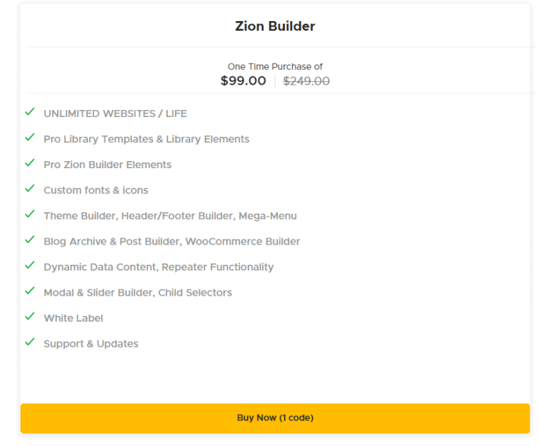 Zion Builder Lifetime Deal: The Fastest WordPress Page Builder