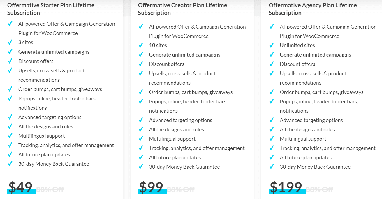 Offermative Dealify price