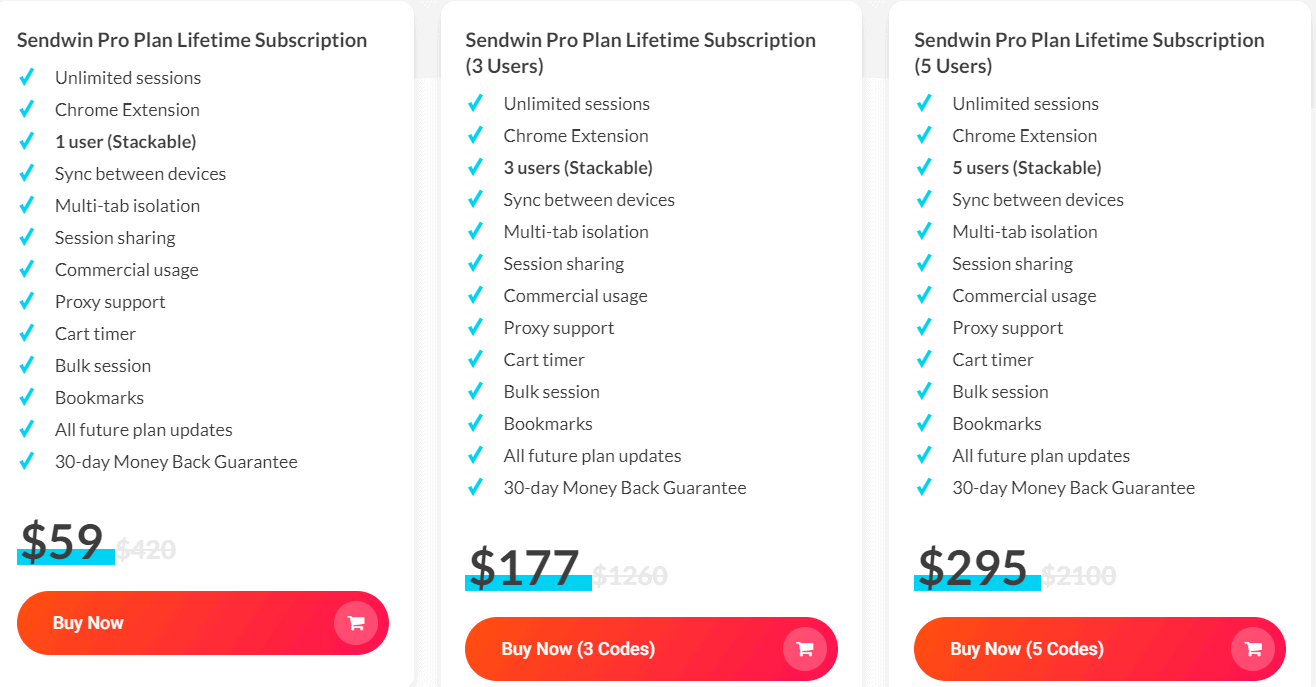 Sendwin Lifetime Deal: Access all of Your Online Accounts From One Browser 7 SENDWIN dealify price