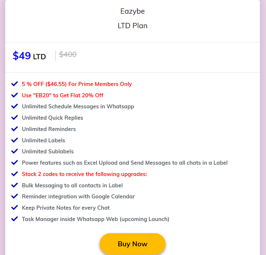 Eazybe Dealmirror Price 