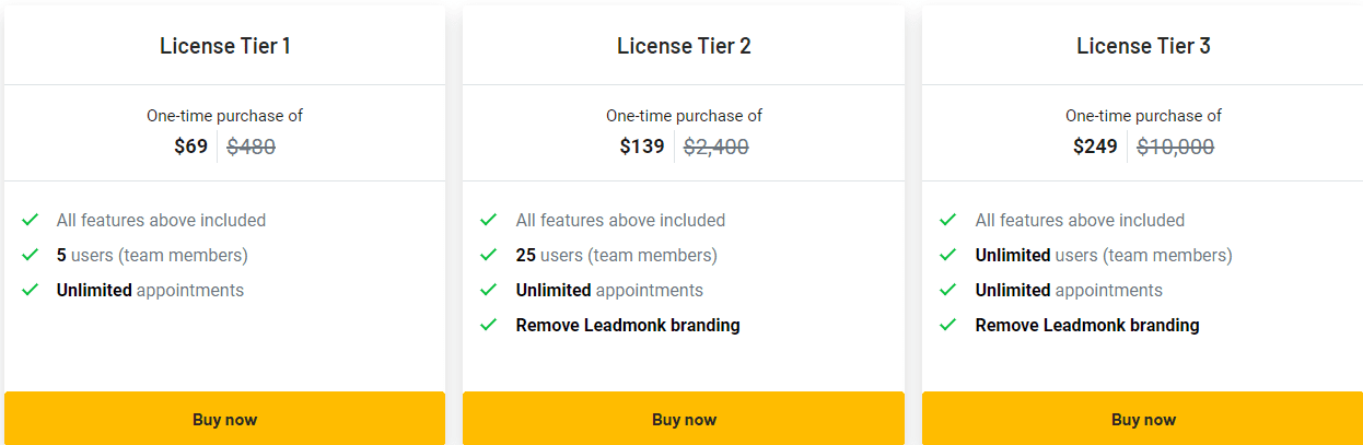 Leadmonk Appsumo Price 