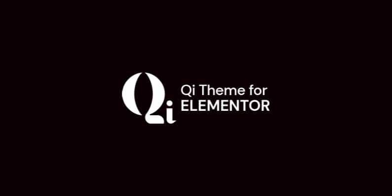 Qi Theme for Elementor Black Friday Deal