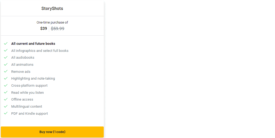 storyshots appsumo price 