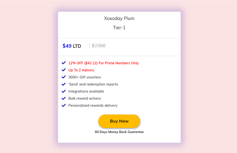 Xoxoday Plum Dealmirror Price