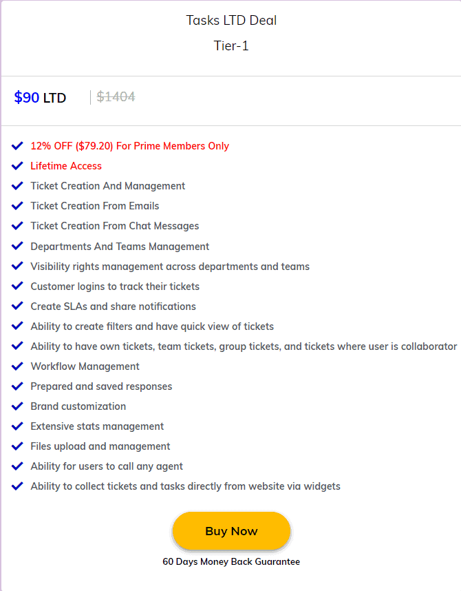 WorkHub Tasks Lifetime Deal: Smart Help Desk Tool 3 Workhub Tasks Dealmirror Price