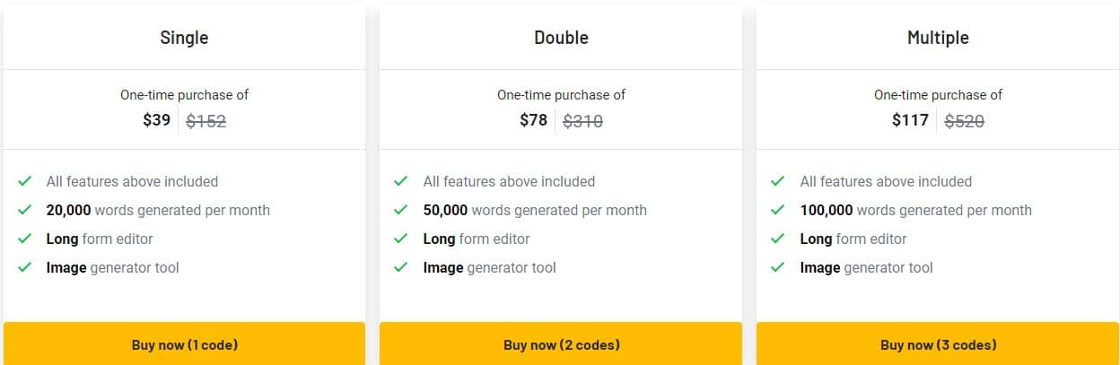 Wordkraft Appsumo Price