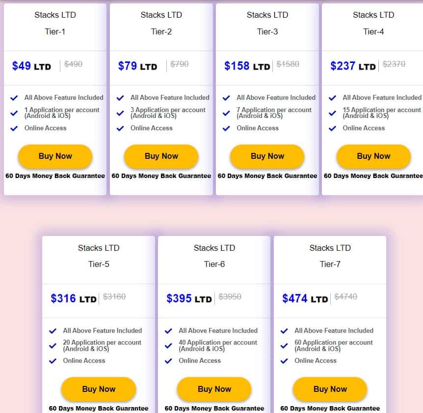 Stacks Dealmirror Price 