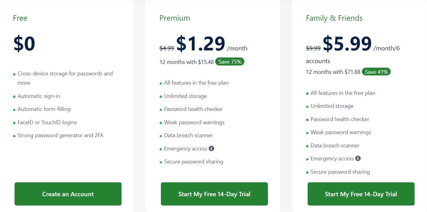 Locker Regular Pricing