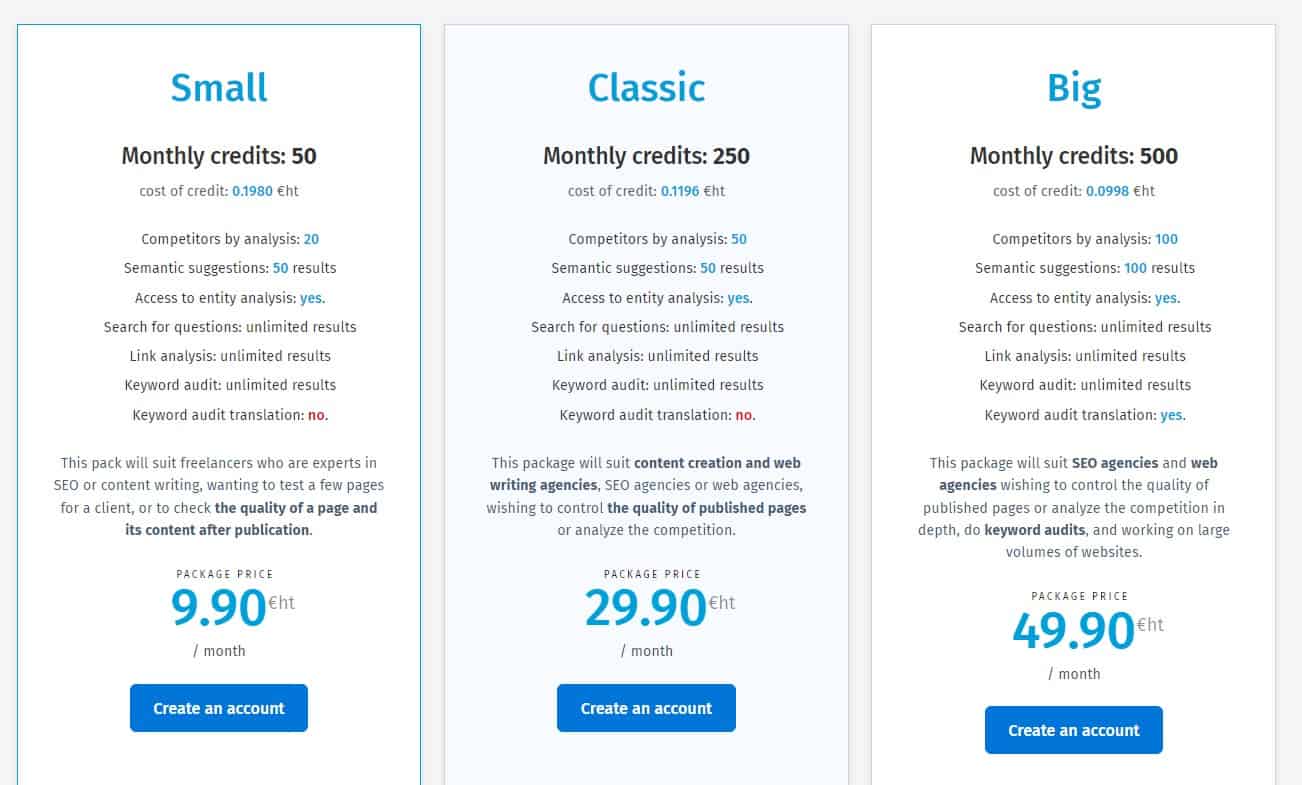 Textfocus regular pricing 