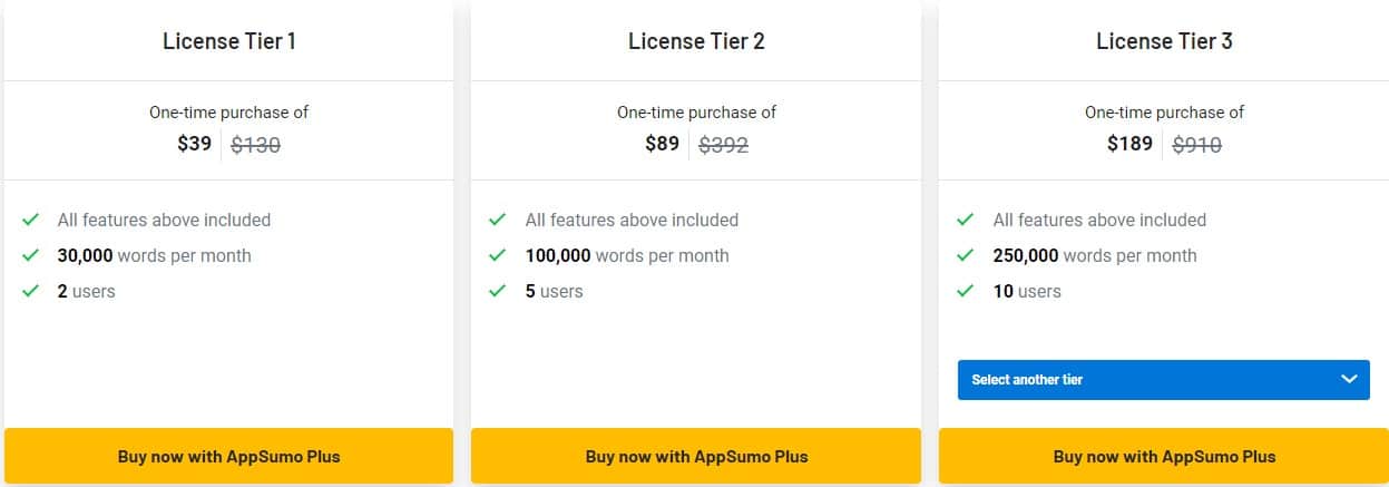 Yaara Lifetime Deal: AI Content Writing Tool 3 yaara appsumo price