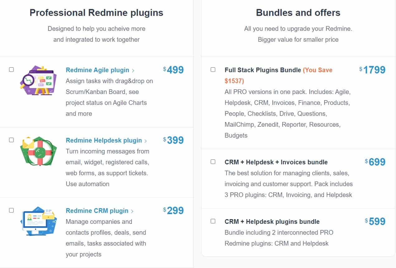 Redmineup Regular Pricing 