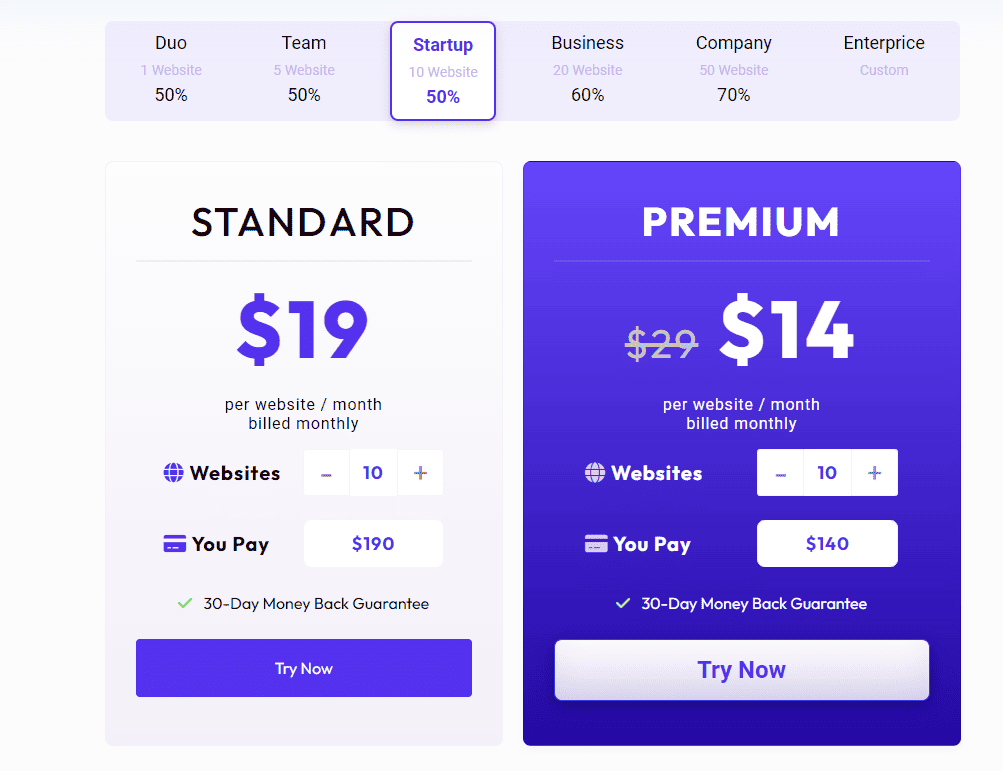 WP-Stack regular pricing 
