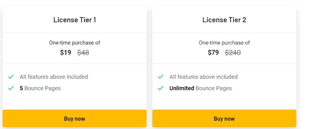 bouncepage appsumo price 