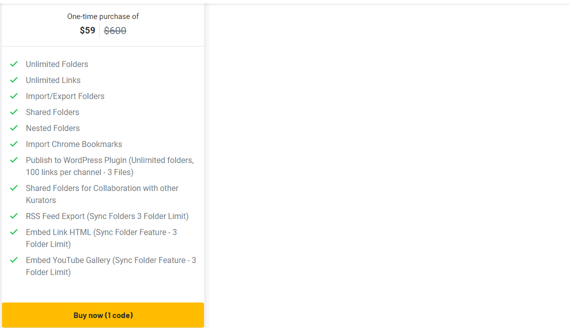 kurator appsumo price