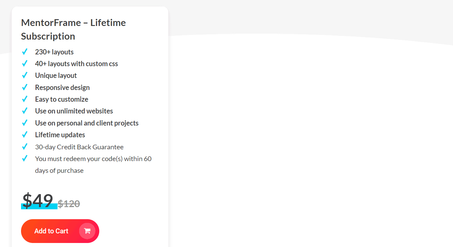 mentorframe dealify price