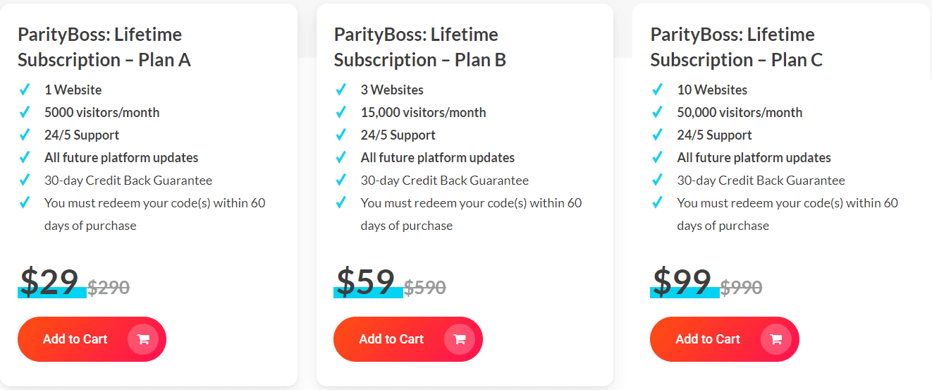 ParityBoss dealify price