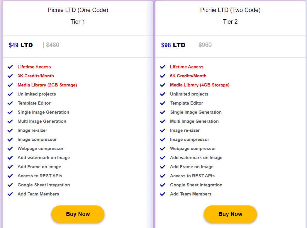 picnie dealmirror price 