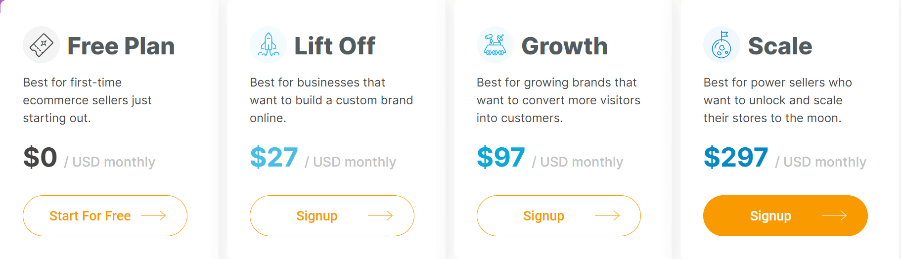 launch cart regular pricing