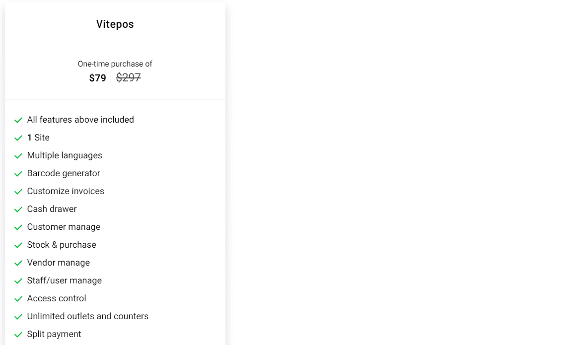 vitepos appsumo price