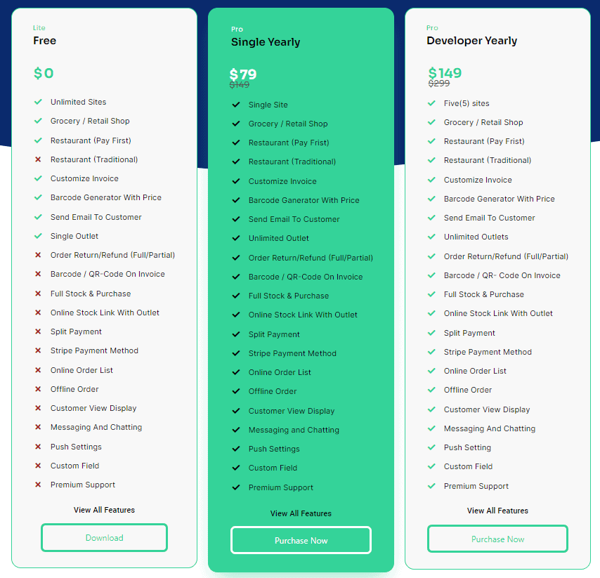 vitepos regular pricing