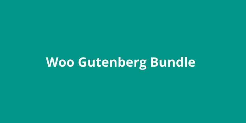 Woo Gutenberg Bundle Black Friday Deal