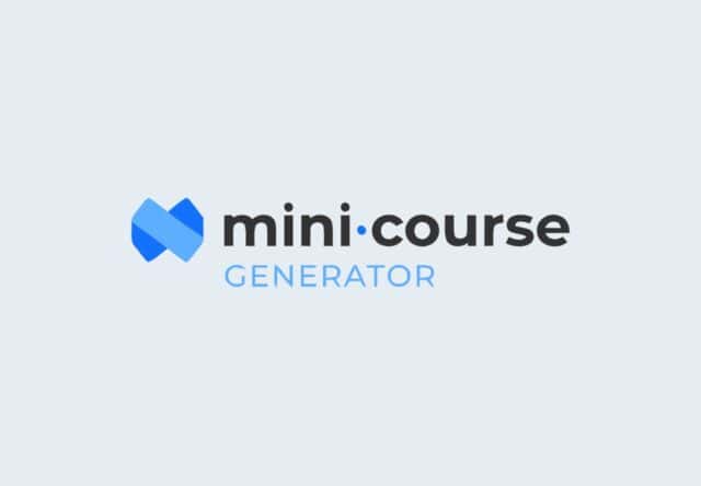 Mini Course Generator with AI Assistant Lifetime deal on appsumo