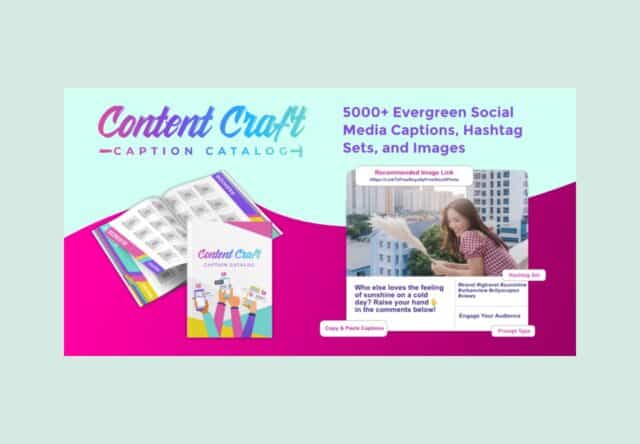 Content Craft Caption Catalog Lifetime Deal on rockethub