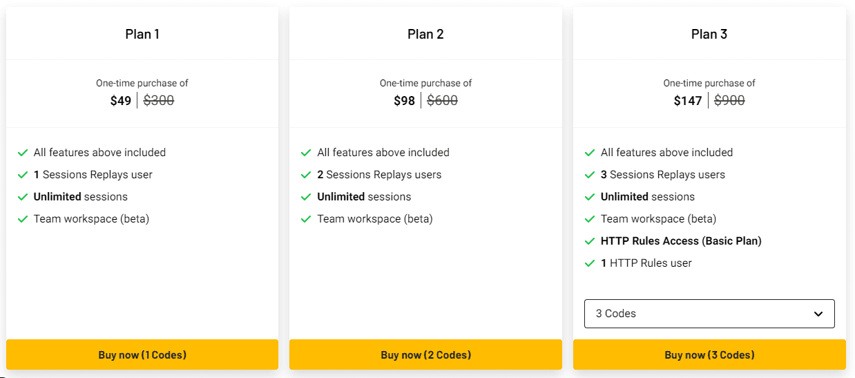 Requestly SessionBook appsumo price