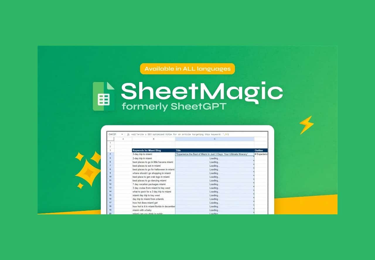 SheetMagic Single User Plan Lifetime Deal on stacksocial