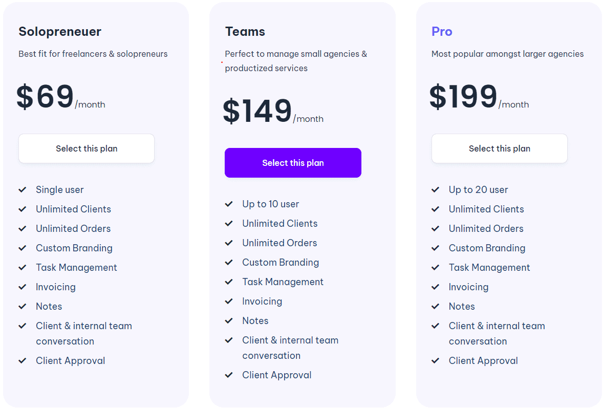 agencyhandy regular pricing