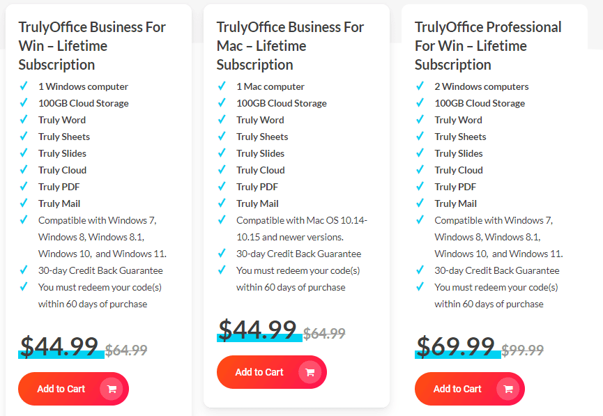 trulyoffice dealify price