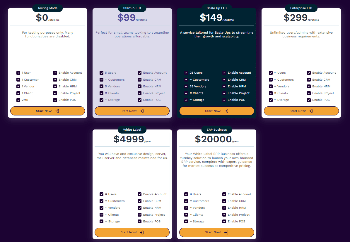 your erp regular pricing