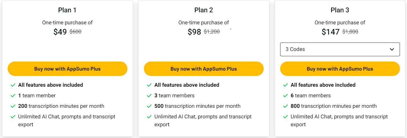 Exemplary AI appsumo price