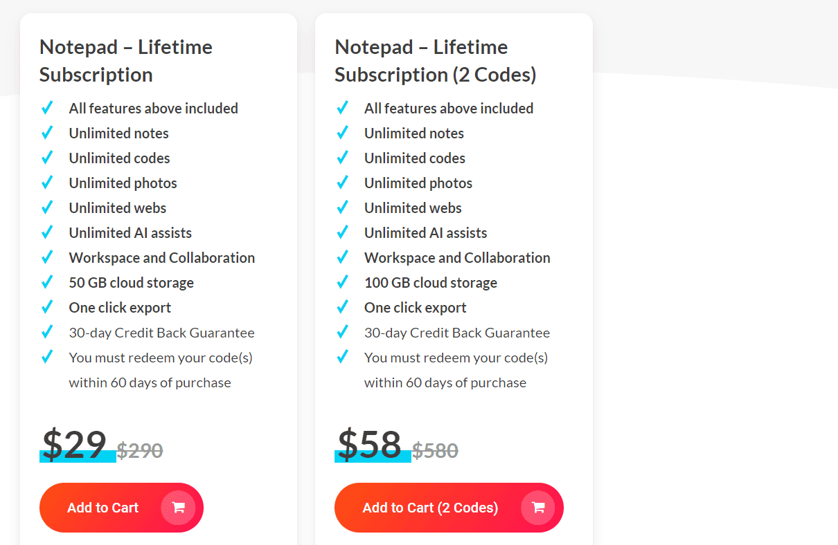 notepad dealify price