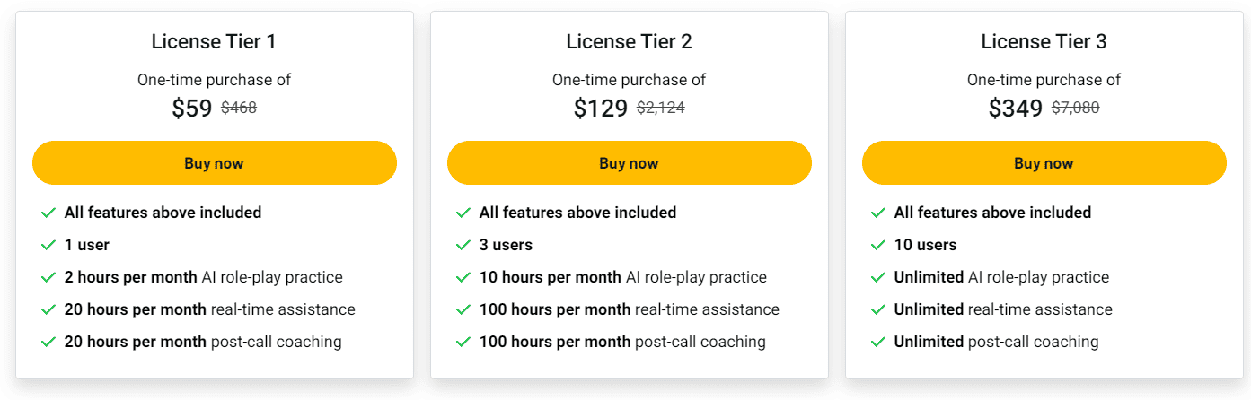 SellMeThisPen AI Lifetime Deal: AI Sales Coaching Tool 3 sellmethispen appsumo price