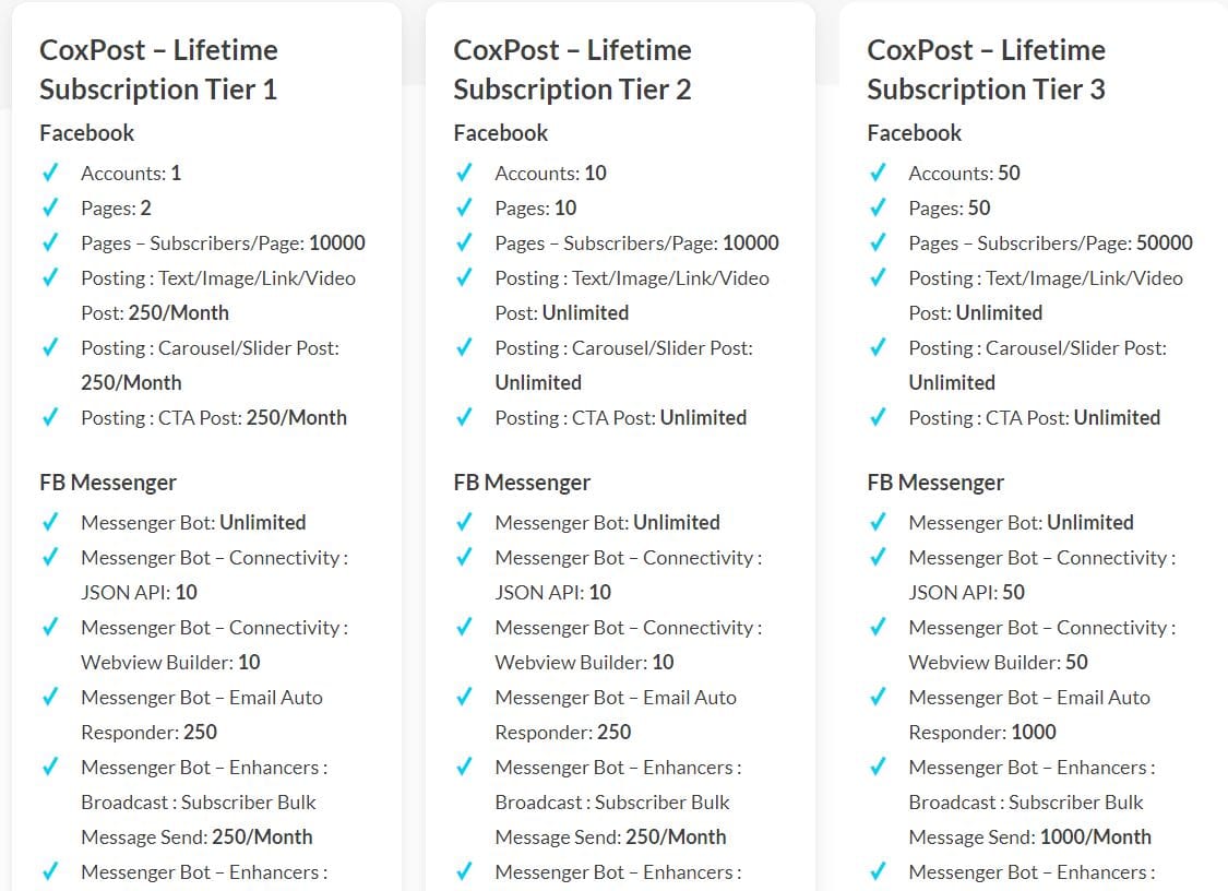 coxpost dealify price