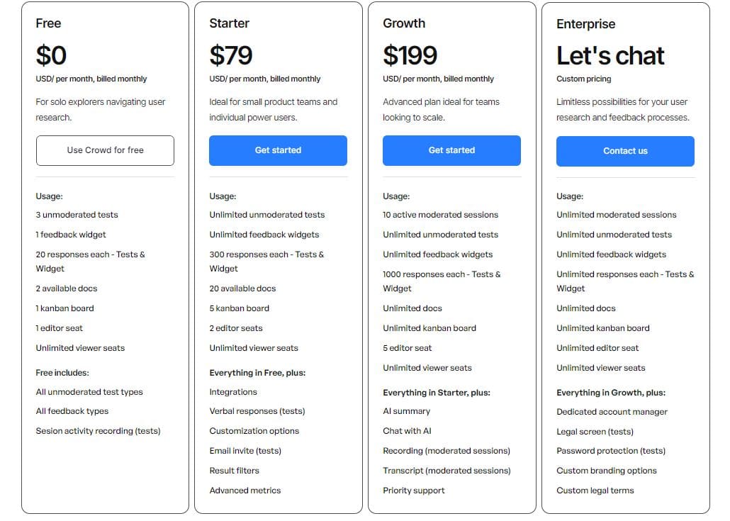 crowd regular pricing 