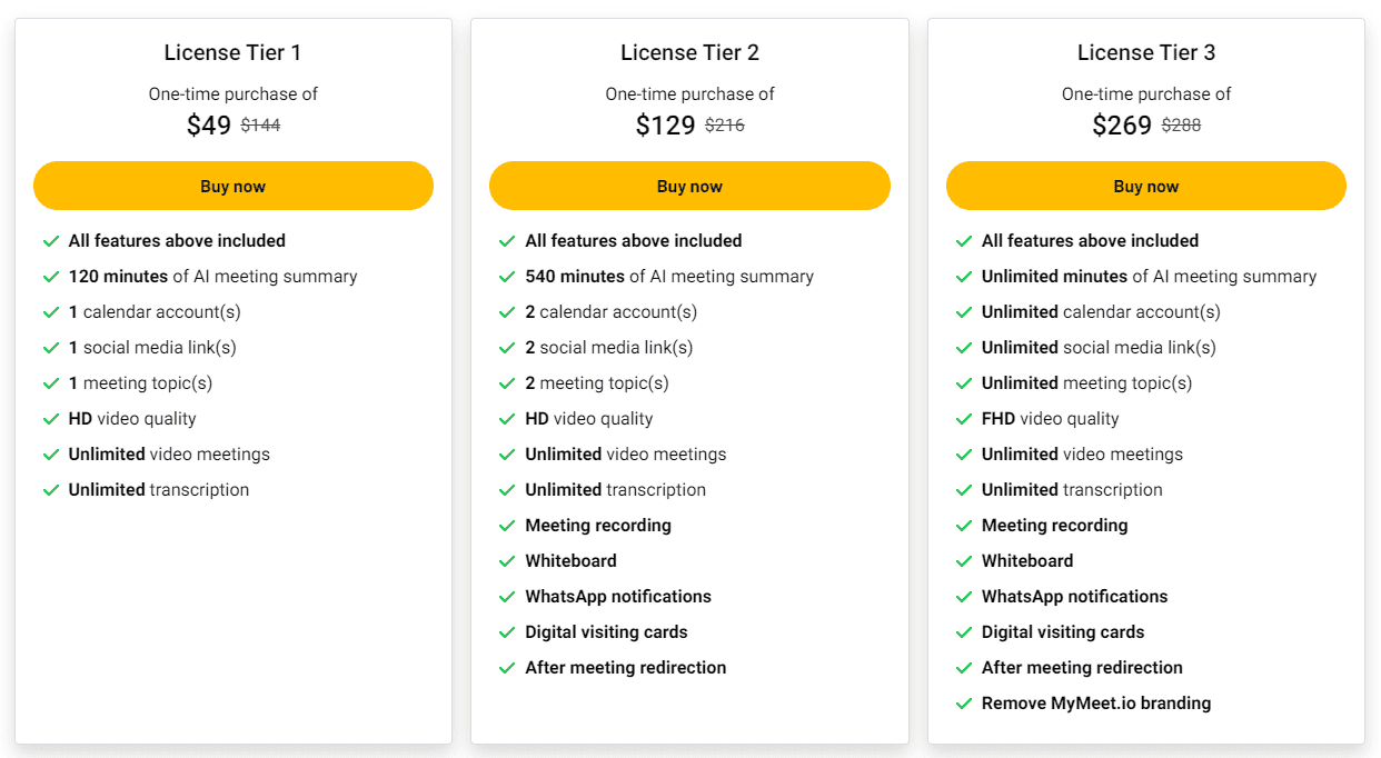 mymeet.io appsumo price