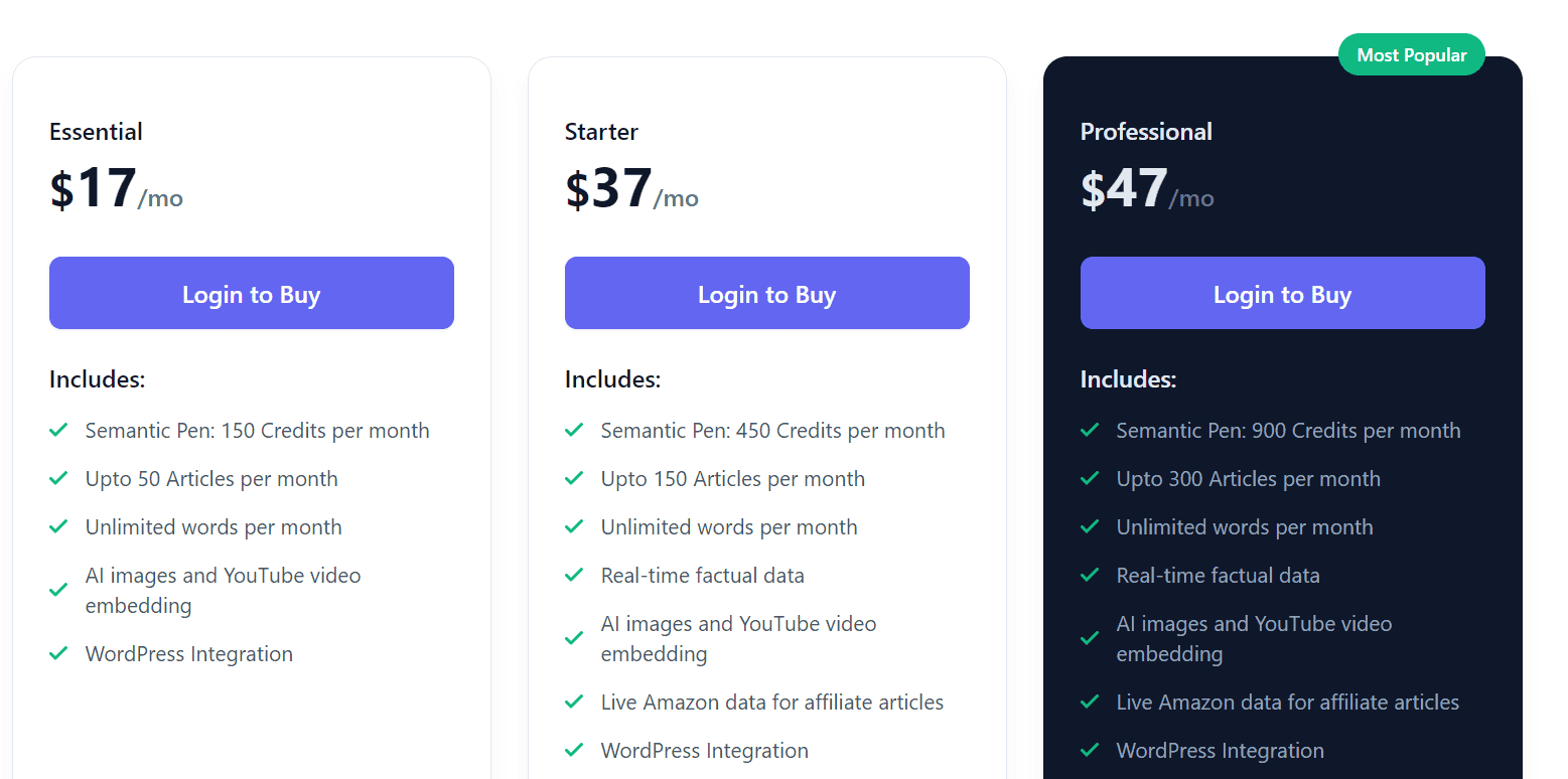 semantic pen regular pricing