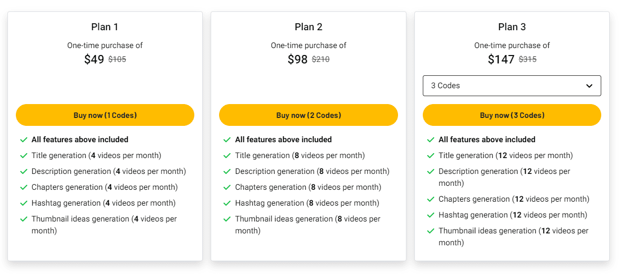 Taja AI Lifetime Deal: Publish Youtube Content Faster 5 taja ai appsumo price