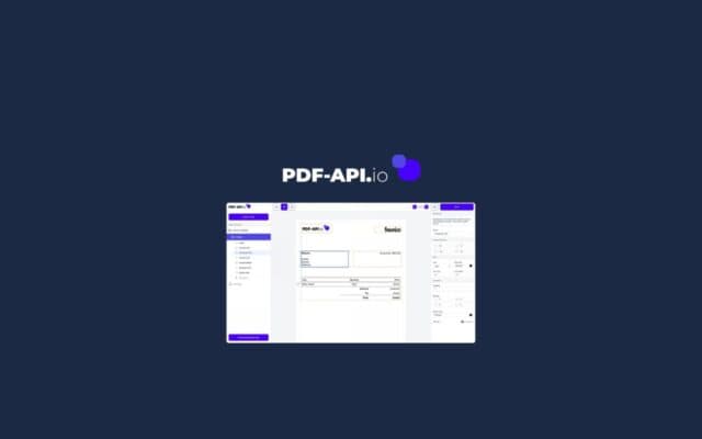 PDF-API lifetime deal on appsumo