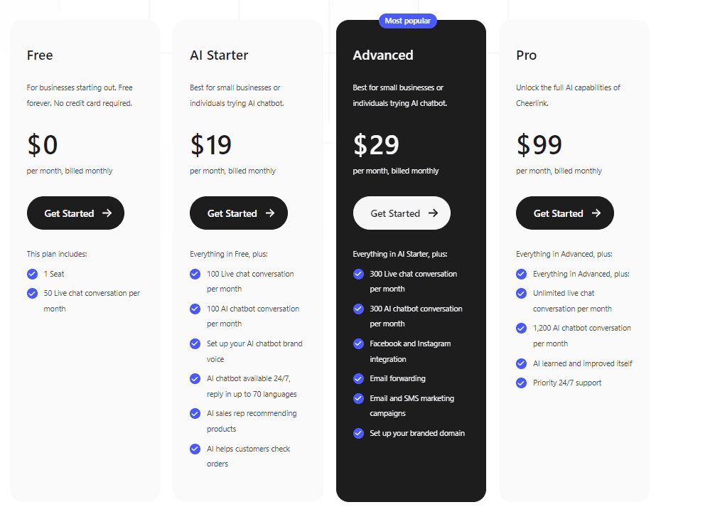 cheerlink regular pricing