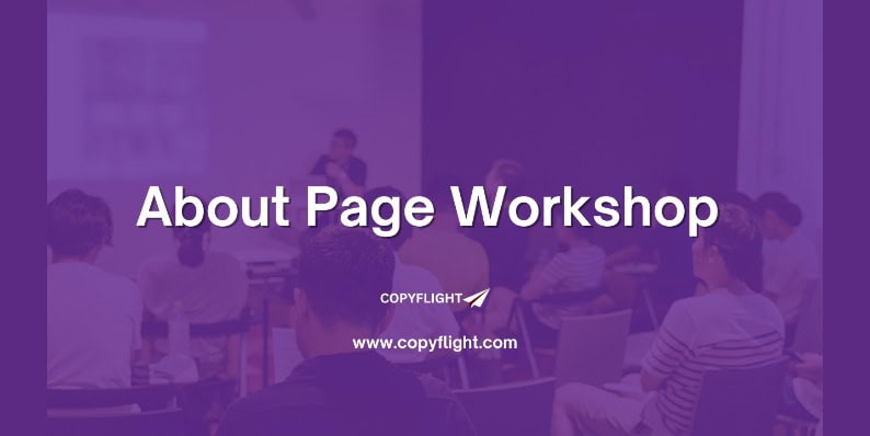 About Page Workshop Black Friday Deal