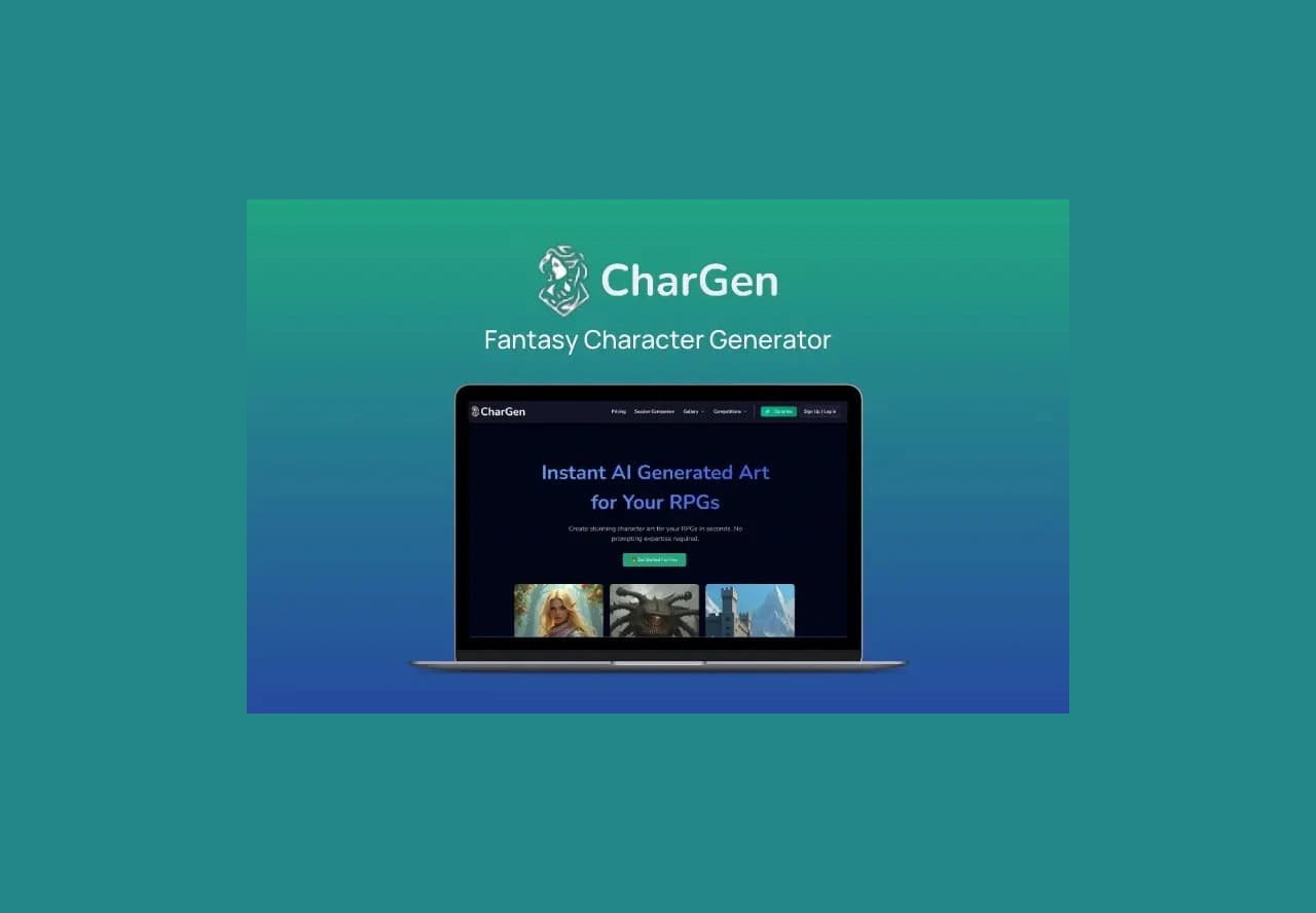 CharGen lifetime deal on dealfuel