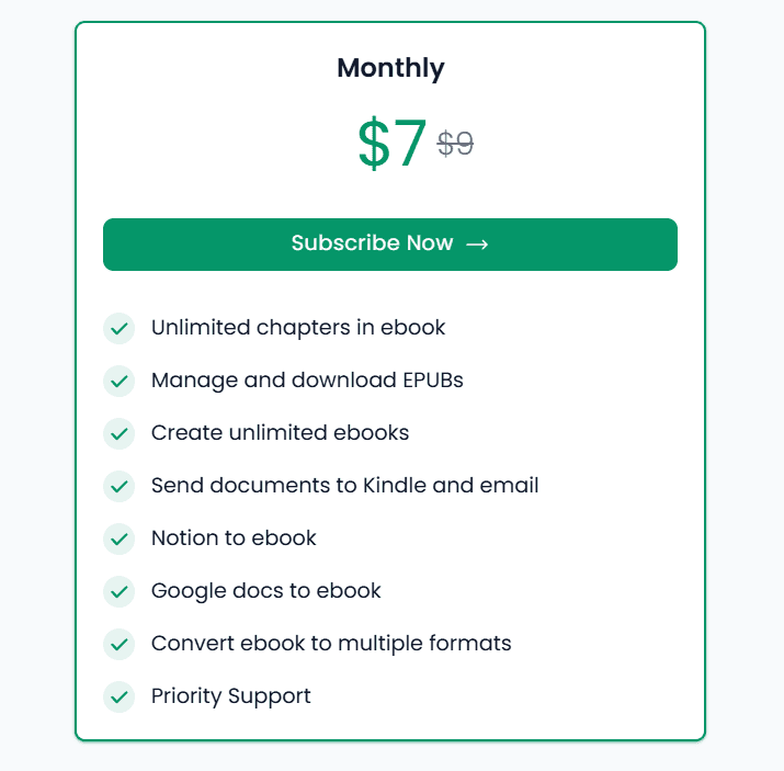 Ebookany regular pricing