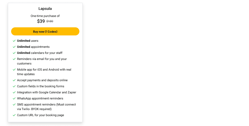 lapsula appsumo price