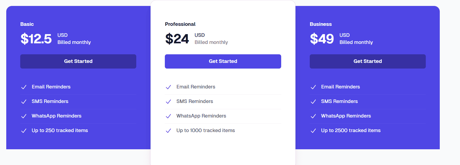 Remindash Lifetime Deal: Expiration Reminder Software 8 remindash regular pricing